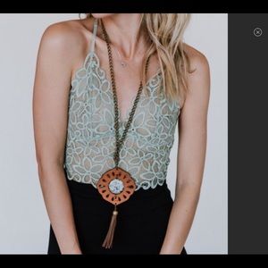 Floral Lace Racerback Bralette